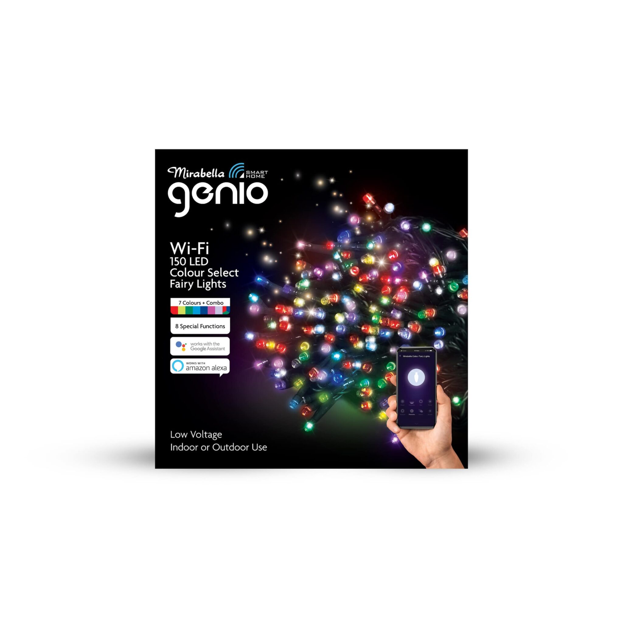 Mirabella Genio WiFi 150 LED Colour Select Fairy Lights Mirabella