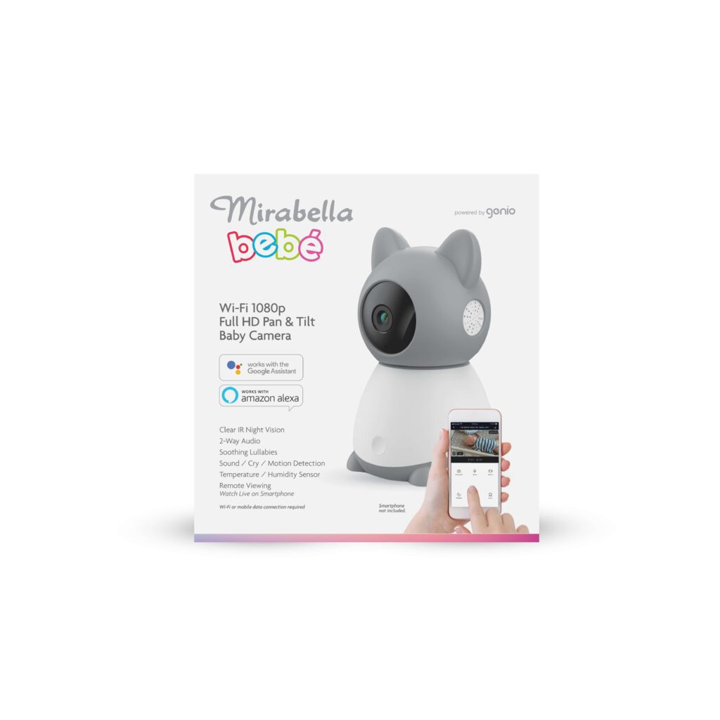 Mirabella Bebe Wifi 1080p Full Hd Pan And Tilt Baby Camera Mirabella Genio Smart Home